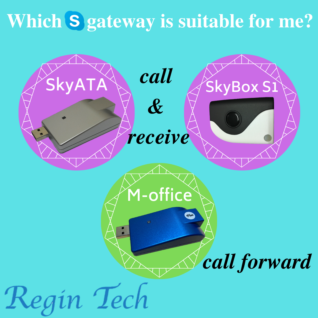 Regintech SkyATA, SkyBox S1 and M-office difference 
